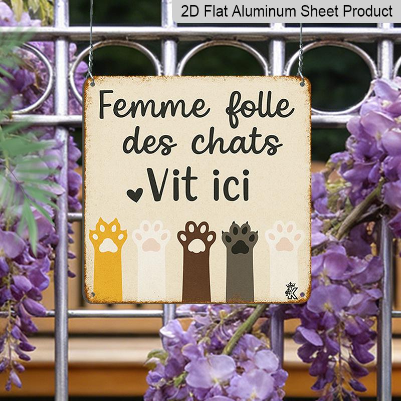 2D Flat 1pc, Cat Lover Decor, Funny Cat Sign, Vintage Aluminium Sign, Home Wall Art, Crazy Cat Lady Lives Here, Rustic Cat Paw Plaque, Perfect Wall 20*20cm
2D Flat 1pc, Cat Lover Decor, Funny Cat Sign, Vintage Aluminium Sign, Home Wall Art, Crazy Cat Lady Lives Here, Rustic Cat Paw Plaque, Perfect Wall 20*20cm