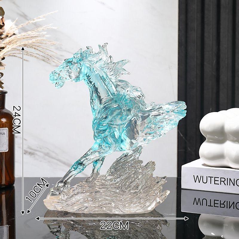 Transparent Resin Horse Statue Ornaments Home Room Cabinet Handicrafts Animal Item Office Decoration Housewarming Opening Gifts
Transparent Resin Horse Statue Ornaments Home Room Cabinet Handicrafts Animal Item Office Decoration Housewarming Opening Gifts