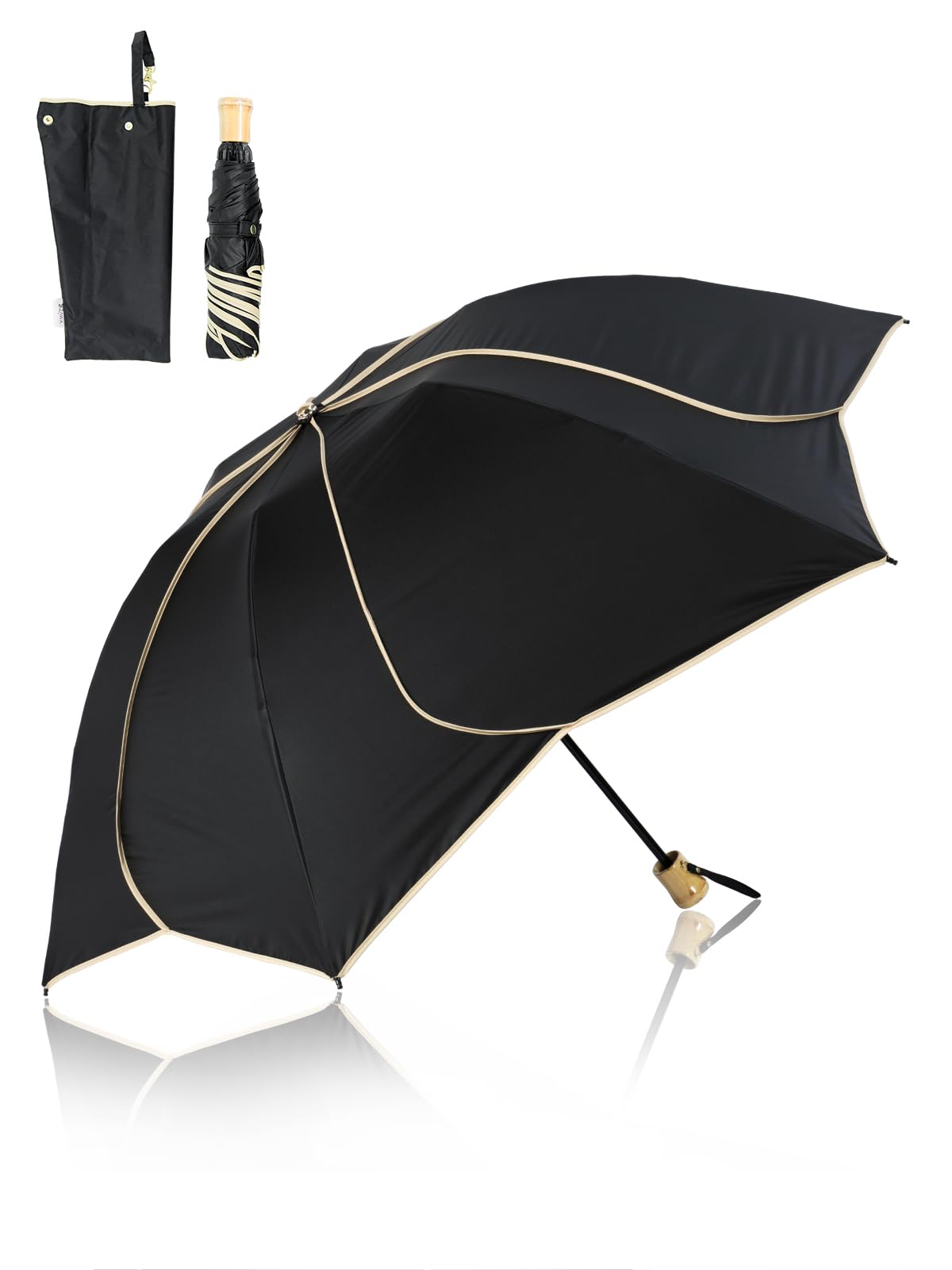 KIZAWA UV Зонт-наоборот Полностью складной Уровень 5 Водоотталкивающий Зонт от солнца и дождя от жары Для солнца и бамбукового дня 55 см 6 спиц x Зонт,
KIZAWA UV Зонт-наоборот Полностью складной Уровень 5 Водоотталкивающий Зонт от солнца и дождя от жары Для солнца и бамбукового дня 55 см 6 спиц x Зонт,