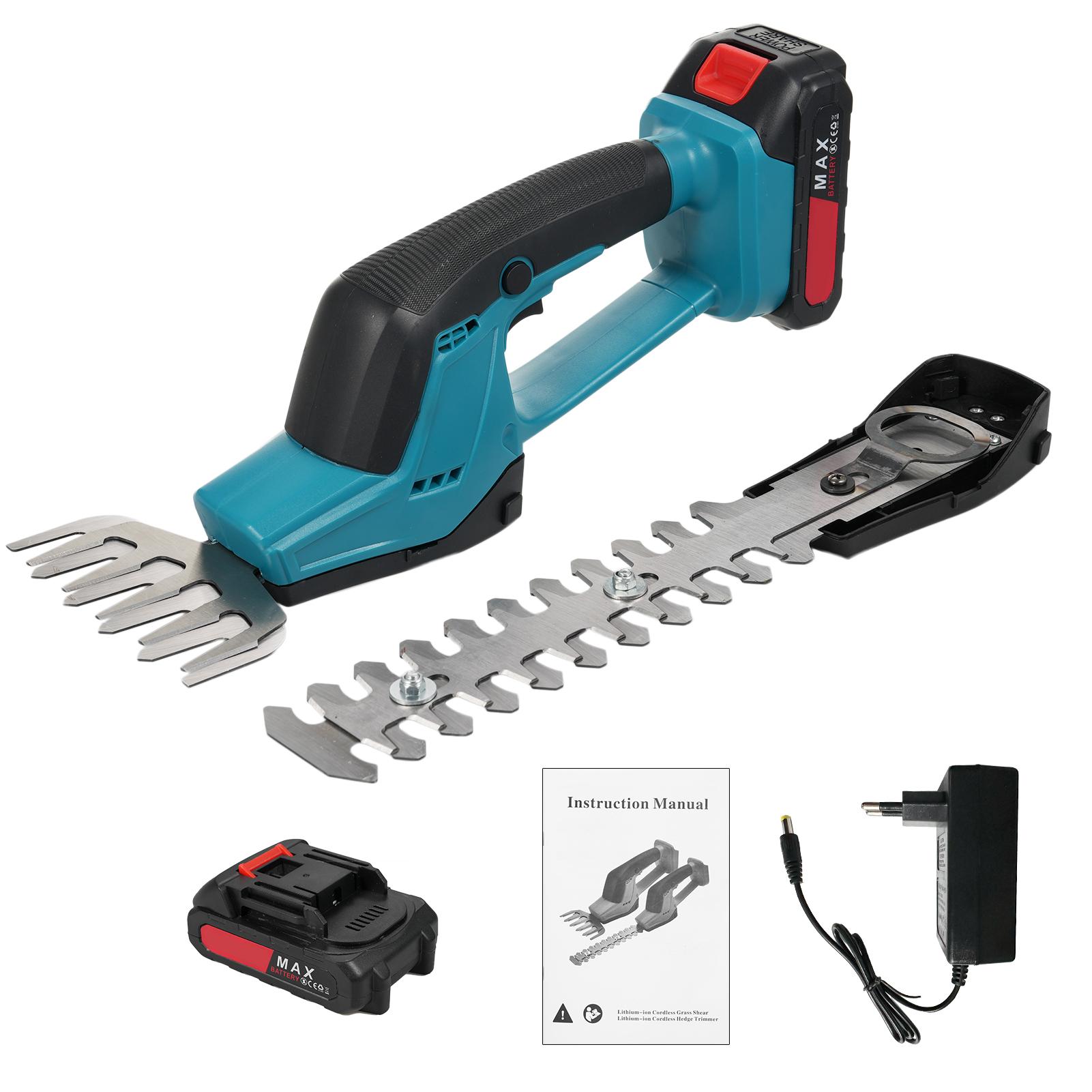Литиевый аккумуляторный триммер для живой изгороди. Ручной триммер для живой изгороди двойного назначения. Аккумуляторный триммер для кустов, 21 В. EU Plug & 2 Battery синий
Литиевый аккумуляторный триммер для живой изгороди. Ручной триммер для живой изгороди двойного назначения. Аккумуляторный триммер для кустов, 21 В. EU Plug & 2 Battery синий