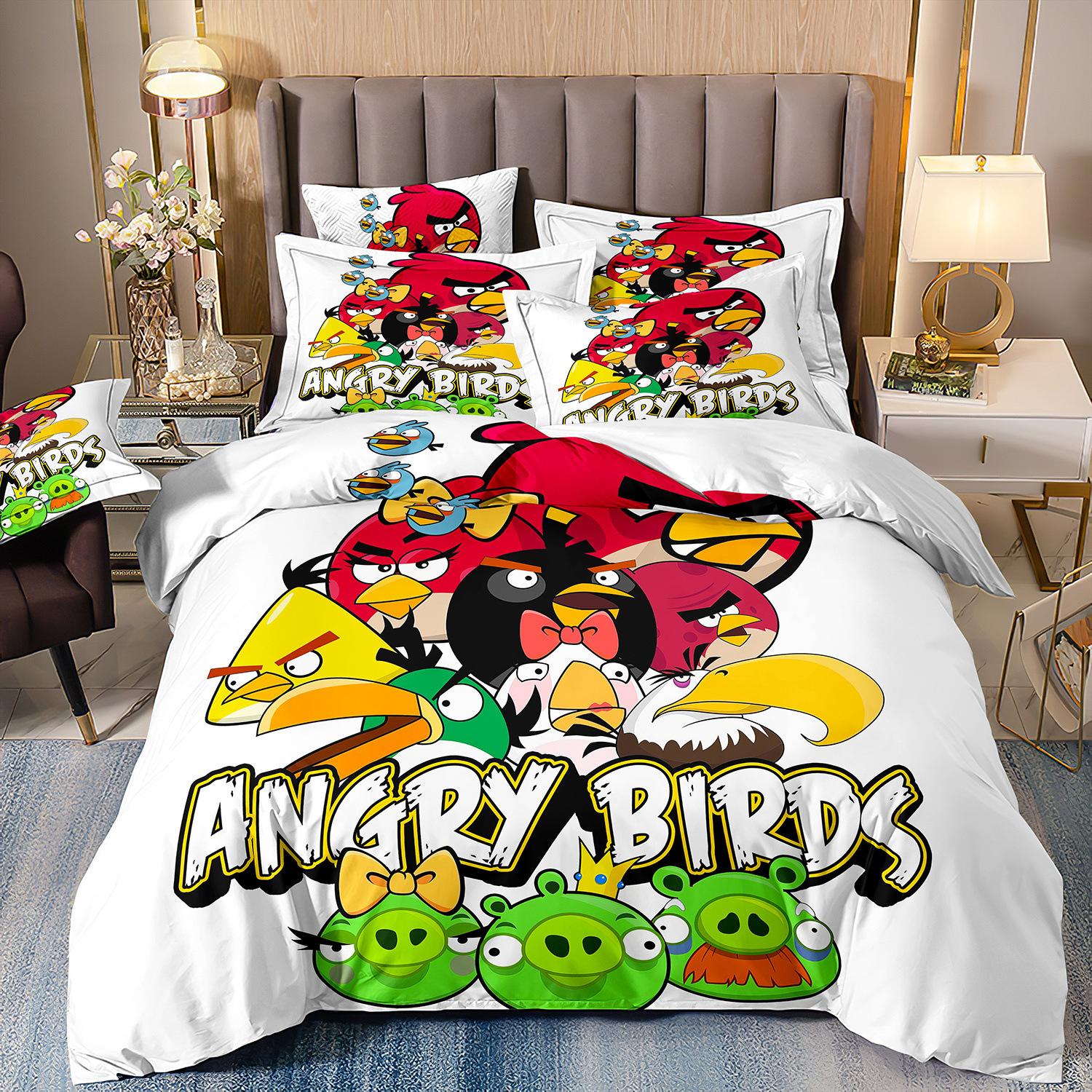 3D-друкована постільна білизна з мотивами Angry Birds, комплект ковдр з трьох або чотирьох предметів для дітей з мультфільмами cover 70 * 133 and 50 * 75 * 1
3D-друкована постільна білизна з мотивами Angry Birds, комплект ковдр з трьох або чотирьох предметів для дітей з мультфільмами cover 70 * 133 and 50 * 75 * 1