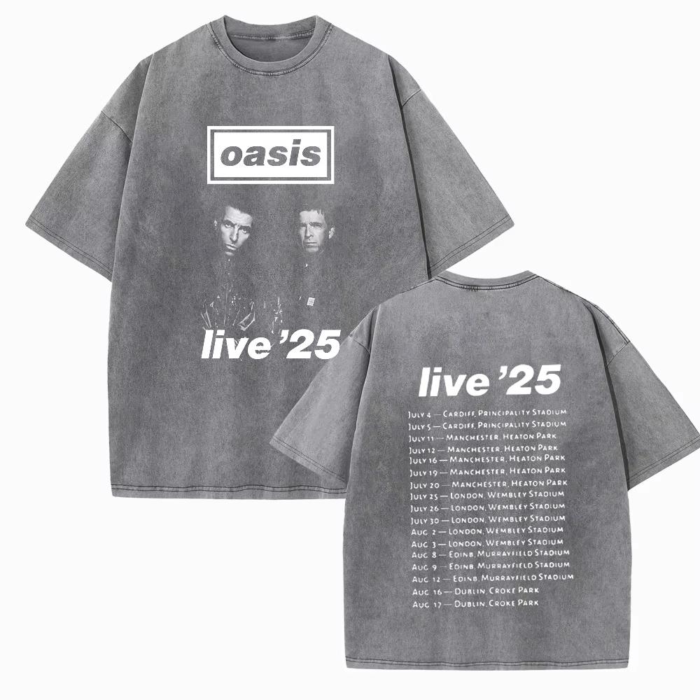 Чоловічі Жіночі OASIS Live 25 Tour Вінтажні Літні Футболки з Коротким Рукавом з Пранням Definitely Maybe Рок Футболка S
Чоловічі Жіночі OASIS Live 25 Tour Вінтажні Літні Футболки з Коротким Рукавом з Пранням Definitely Maybe Рок Футболка S