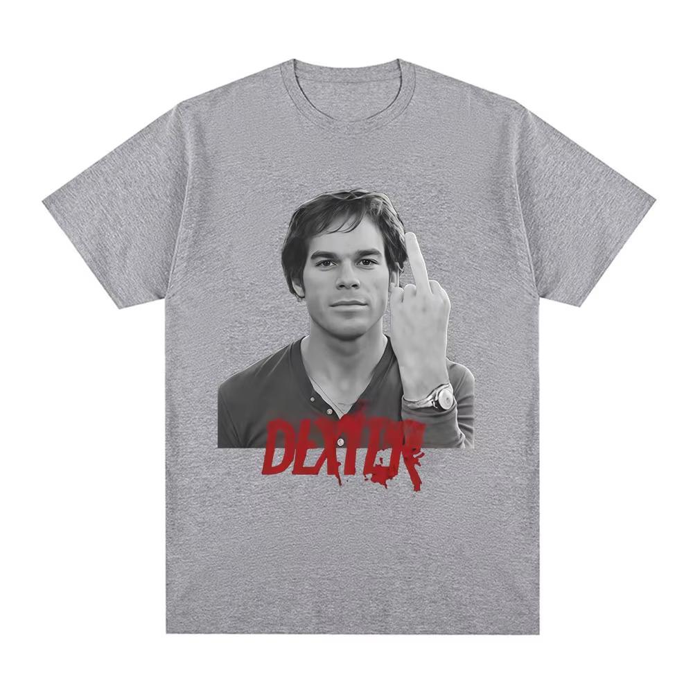 TV Play Dexter Morgan Middle Finger Graphic T-shirts Men Women Clothing Casual Cotton Loose Short Sleeve Male T Shirt 3XL
TV Play Dexter Morgan Middle Finger Graphic T-shirts Men Women Clothing Casual Cotton Loose Short Sleeve Male T Shirt 3XL