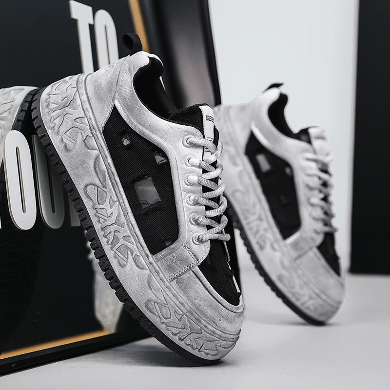 Summer Casual Men s Versatile Board Shoes Fashionable Sports Shoes Leather Fabric Breathable and Height Increasing Sports Shoes 44 чорний
Summer Casual Men s Versatile Board Shoes Fashionable Sports Shoes Leather Fabric Breathable and Height Increasing Sports Shoes 44 чорний