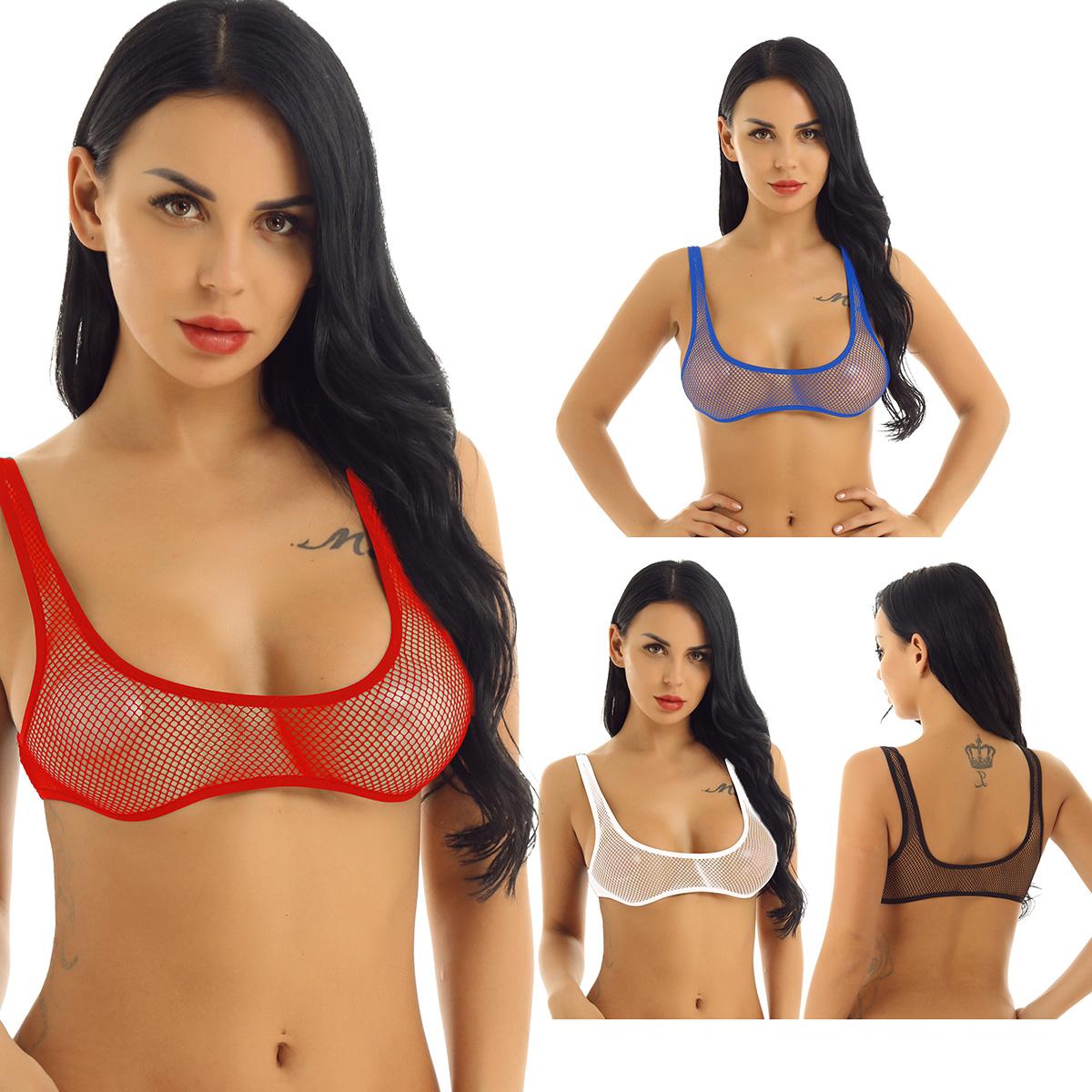 Женская сетка Смотреть через бюстгальтер Топ Без подставки Bralette Без рукавов Танк Кроп Топы Нижнее белье
Женская сетка Смотреть через бюстгальтер Топ Без подставки Bralette Без рукавов Танк Кроп Топы Нижнее белье