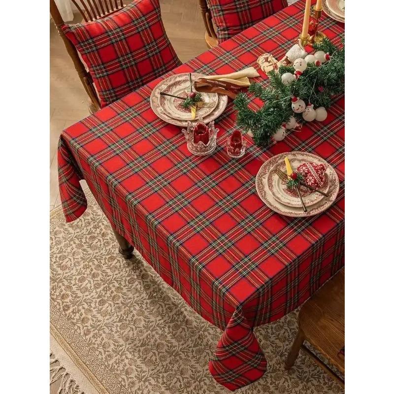 Christmas Checkered Tablecloth Rectangular - Red Buffalo Plaid Linen Cotton, Xmas Farmhouse Decor 140x90cm червоний
Christmas Checkered Tablecloth Rectangular - Red Buffalo Plaid Linen Cotton, Xmas Farmhouse Decor 140x90cm червоний
