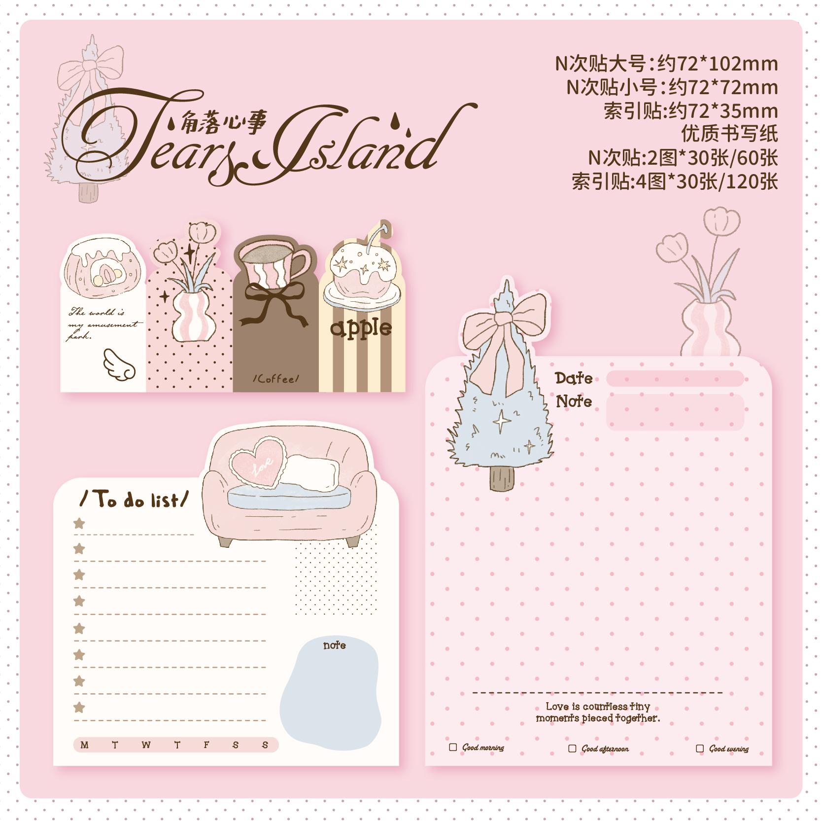 180pcs/pack Tearful Island Series Kawaii Creative Illustration Message Index Convenience Sticker Aesthetics Stationery
180pcs/pack Tearful Island Series Kawaii Creative Illustration Message Index Convenience Sticker Aesthetics Stationery