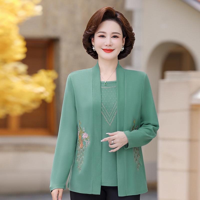 2026 Elegant Spring Suit: Fashionable Two-Piece Set for Middle-Aged and Elderly Women 5XL (72-78 kg) зелений
2026 Elegant Spring Suit: Fashionable Two-Piece Set for Middle-Aged and Elderly Women 5XL (72-78 kg) зелений