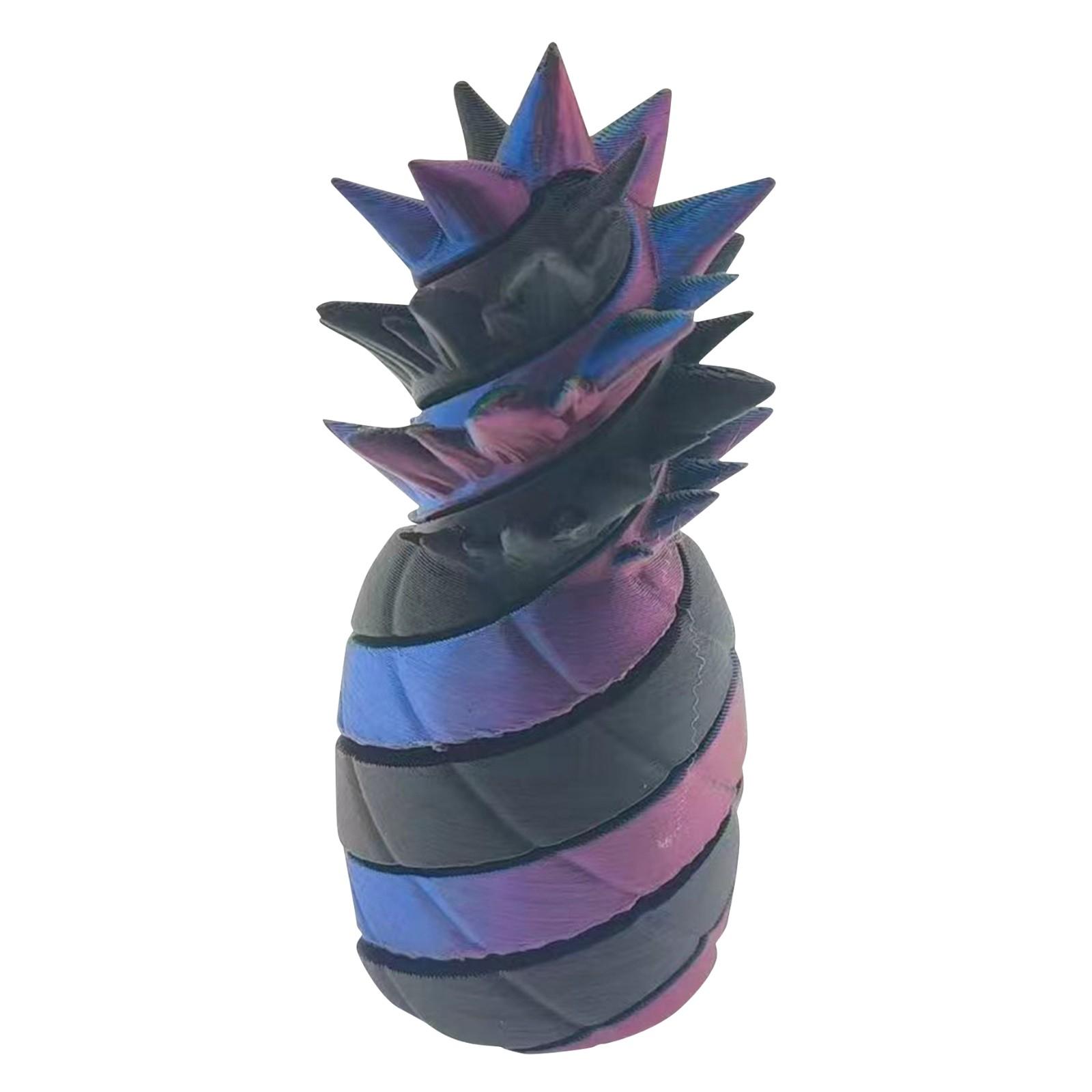 3D-печать Декомпрессионная игрушка Ананас Вращающаяся музыкальная бижутерия Орнамент One Size