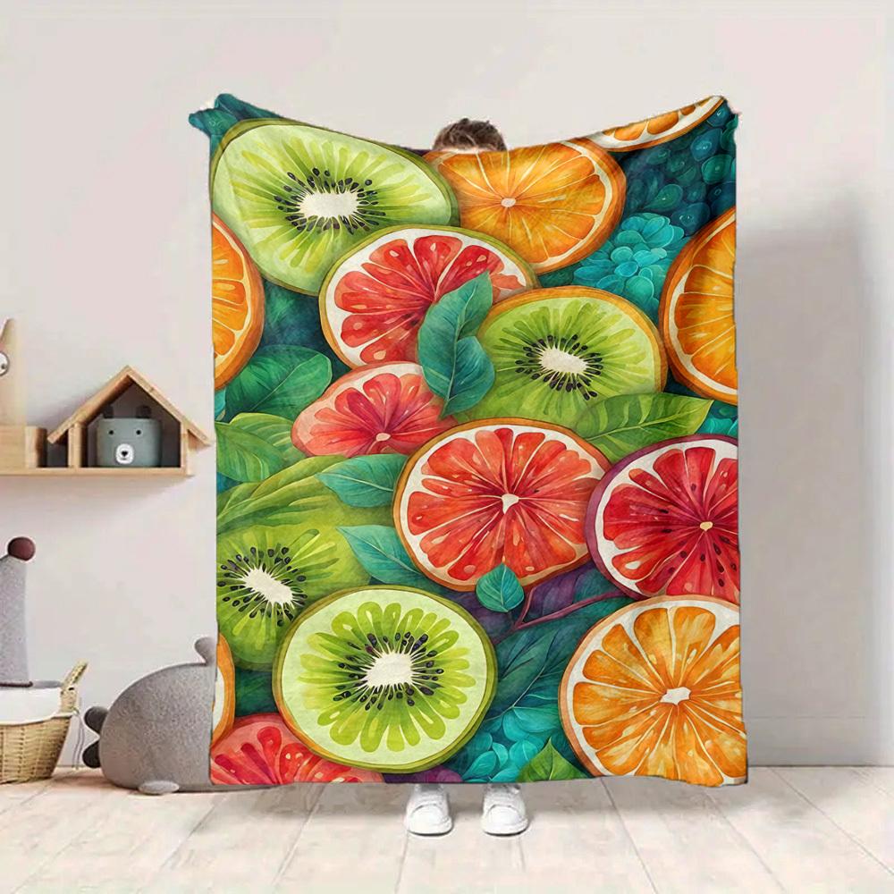1pc Fruit Fusion Lightweight Flannel Blanket, Comfortable and Warm Blanket, for Office and Camping Sofa Bed, Livingroom114 130cmx150cm
1pc Fruit Fusion Lightweight Flannel Blanket, Comfortable and Warm Blanket, for Office and Camping Sofa Bed, Livingroom114 130cmx150cm