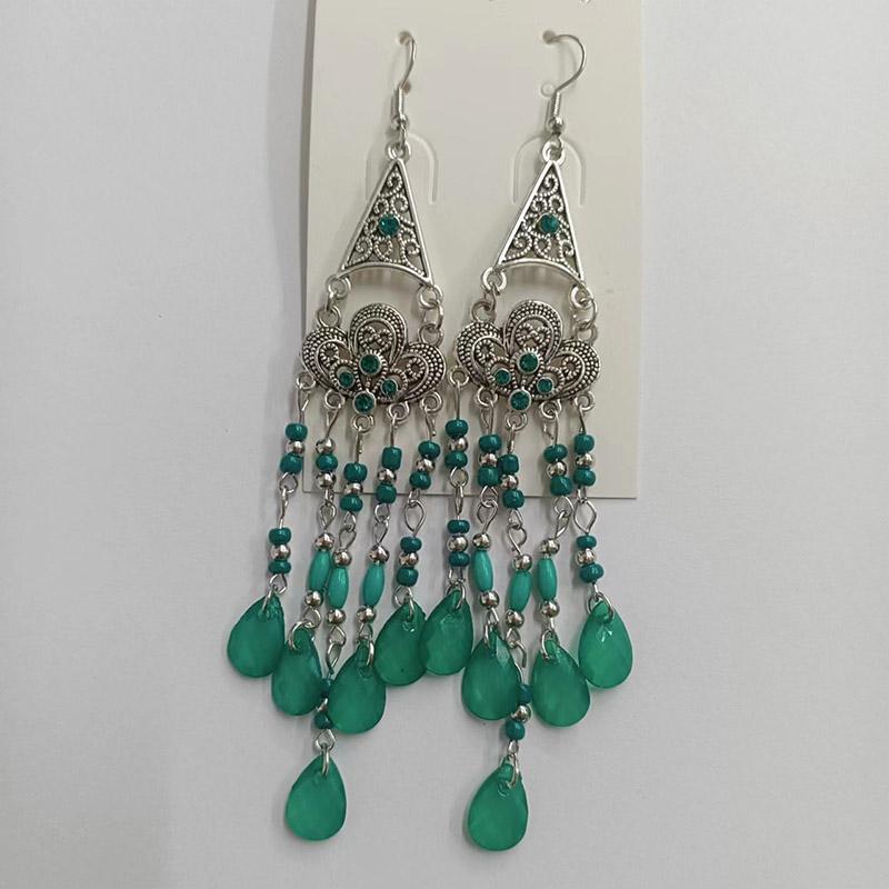 Bohemian Vintage Long Water Drop Earrings for Women Flower Shaped Rhinstone Silver Color Elegant Earring Party Vacation Jewelry зелений
Bohemian Vintage Long Water Drop Earrings for Women Flower Shaped Rhinstone Silver Color Elegant Earring Party Vacation Jewelry зелений