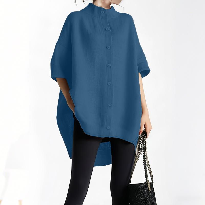 ZANZEA Женская блузка с воротником-стойкой, свободного кроя, с рукавом до локтя 5XL синий
ZANZEA Женская блузка с воротником-стойкой, свободного кроя, с рукавом до локтя 5XL синий