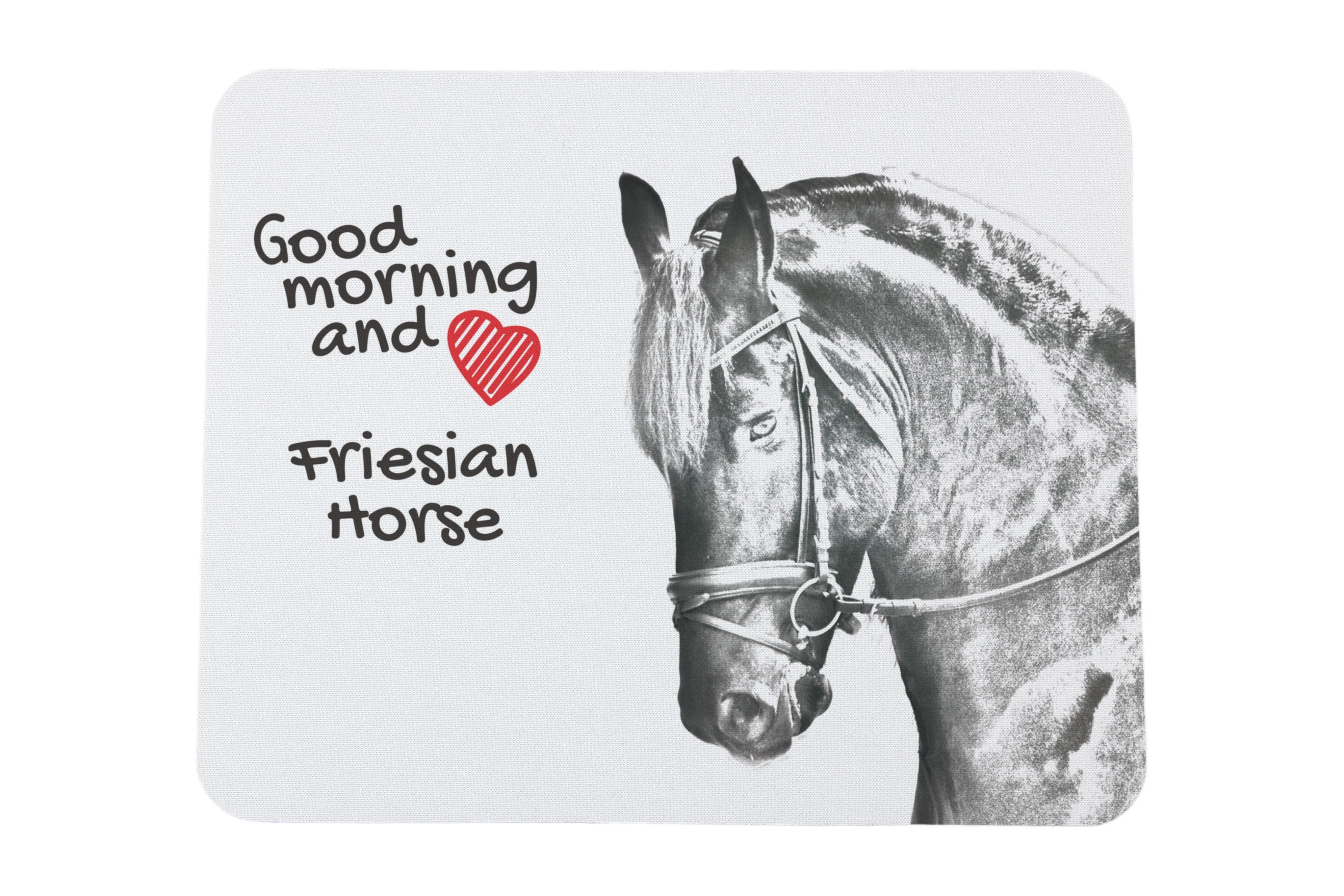 Friesian horse I - mouse pad with print, personalized pad with a horse, unique gadget for an office worker from the Art-Dog brand білий
Friesian horse I - mouse pad with print, personalized pad with a horse, unique gadget for an office worker from the Art-Dog brand білий