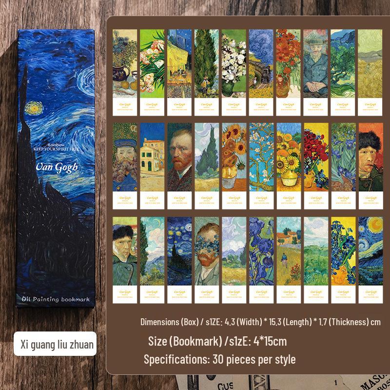 Elegant Van Gogh Oil Painting Bookmark: Stylish, Artistic, High-Quality Gift for Students
Elegant Van Gogh Oil Painting Bookmark: Stylish, Artistic, High-Quality Gift for Students