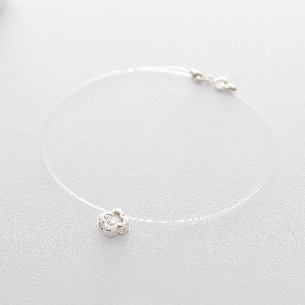 Срібне кольє Клевер (фіаніт) Oniks 35 cm срібний
Срібне кольє Клевер (фіаніт) Oniks 35 cm срібний