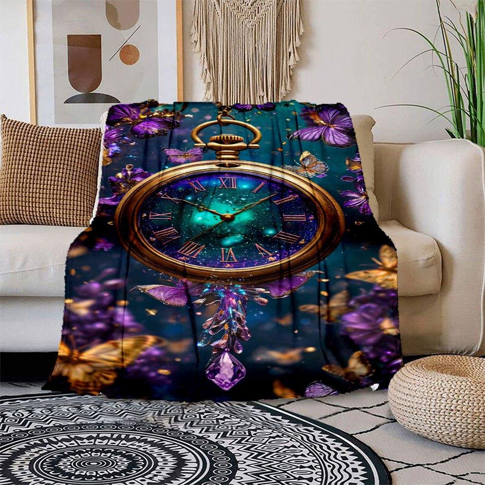 Enchanted Butterfly Pocket Watch: Timeless Magic in Every Second Blanket Flannel Throw Blanket for Sofa, Bed, Travel, Camping, Office 100x150cm
Enchanted Butterfly Pocket Watch: Timeless Magic in Every Second Blanket Flannel Throw Blanket for Sofa, Bed, Travel, Camping, Office 100x150cm