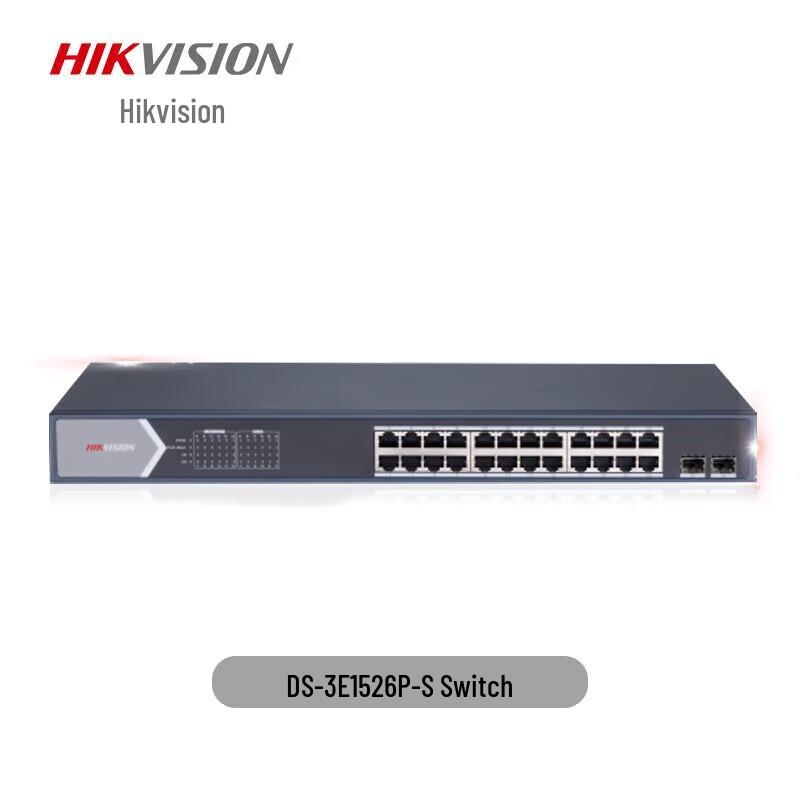 HIKVISION 26-Port Gigabit PoE Switch CN plug (adapter included)
HIKVISION 26-Port Gigabit PoE Switch CN plug (adapter included)