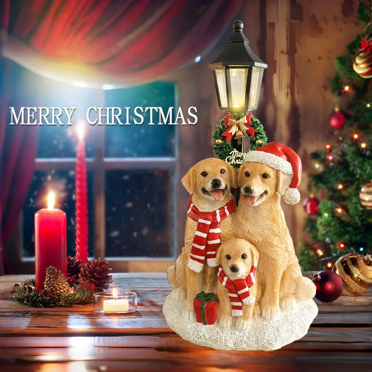Wholesale Polyresin Puppy Statue Christmas Ornaments Resin Crafts Animal Figurine Model for Art Craft Anime Use for Gifts 18.5x14.5x33
Wholesale Polyresin Puppy Statue Christmas Ornaments Resin Crafts Animal Figurine Model for Art Craft Anime Use for Gifts 18.5x14.5x33