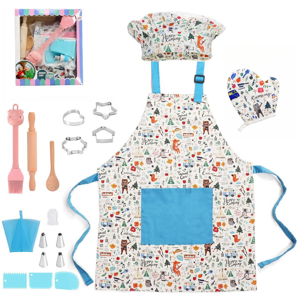 Очаровательный детский кухонный набор для выпечки из 19 предметов с фартуком в мультяшном стиле для игр для
Очаровательный детский кухонный набор для выпечки из 19 предметов с фартуком в мультяшном стиле для игр для