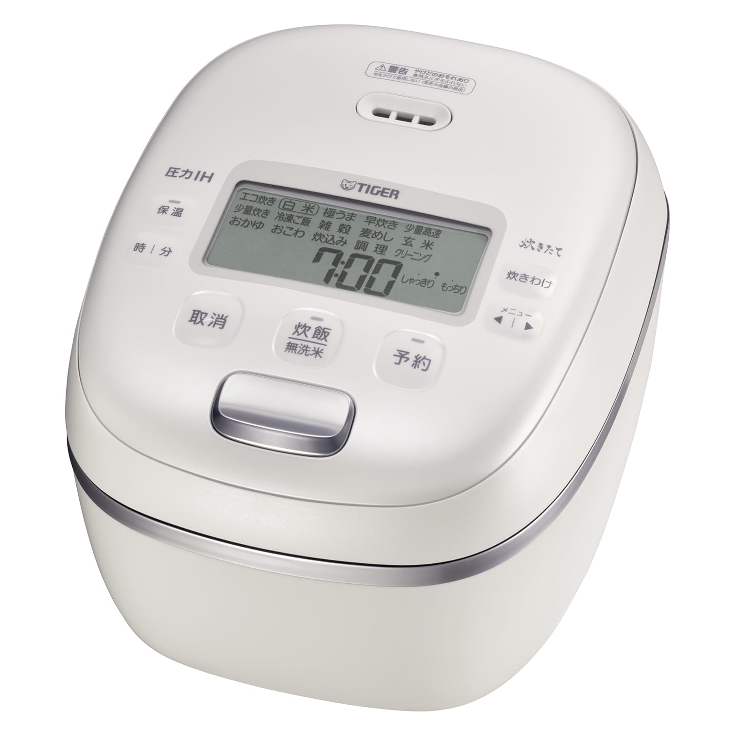 TIGER JRI-A100WM [Pressure IH rice cooker, freshly cooked, foam fire cooking, far-infrared 9-layer earthenware pot, kamado coated kettle, 5.5 cup capa
TIGER JRI-A100WM [Pressure IH rice cooker, freshly cooked, foam fire cooking, far-infrared 9-layer earthenware pot, kamado coated kettle, 5.5 cup capa