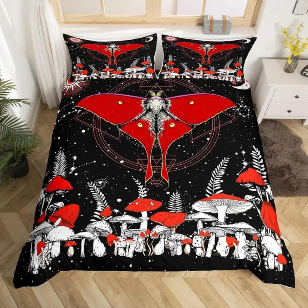 Butterfly And Death Moth Duvet Cover Queen Gothic Skull Flower Star Sky Moon Bedding Set Polyester Boho Exotic Black Quilt Cover EU single(135x200cm)
Butterfly And Death Moth Duvet Cover Queen Gothic Skull Flower Star Sky Moon Bedding Set Polyester Boho Exotic Black Quilt Cover EU single(135x200cm)