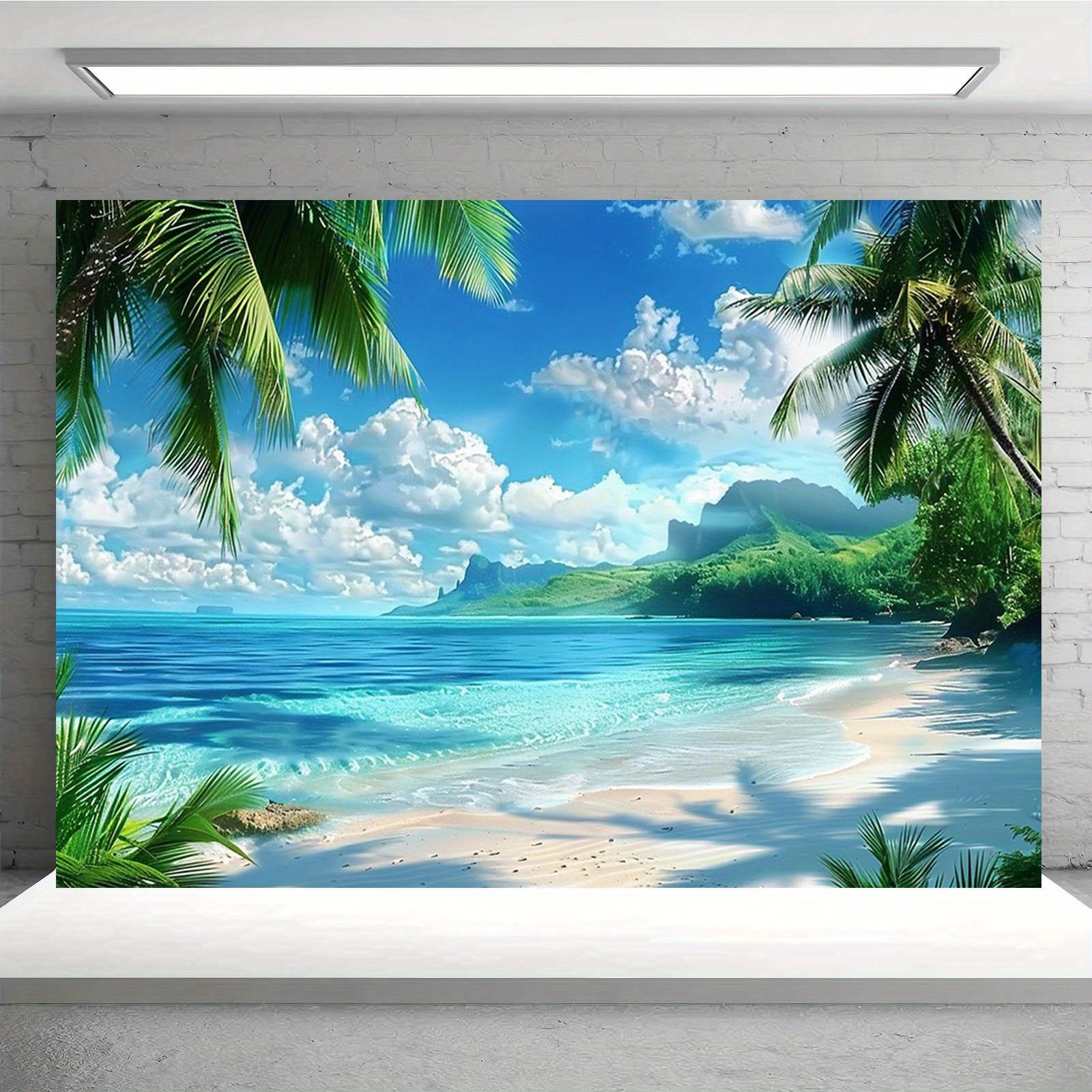 1pc Serene Tropical Beach Landscape Wall Tapestry - Vibrant Polyester Decor with Palm Trees, Turquoise Waves & Sandy Shore for L 40x60cm
1pc Serene Tropical Beach Landscape Wall Tapestry - Vibrant Polyester Decor with Palm Trees, Turquoise Waves & Sandy Shore for L 40x60cm