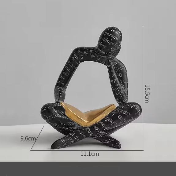 Reading Woman Statue Resin Abstract Thinker Crafts Home Livingroom Figurines Ornaments Study Office Desktop Sculpture Decoration
Reading Woman Statue Resin Abstract Thinker Crafts Home Livingroom Figurines Ornaments Study Office Desktop Sculpture Decoration