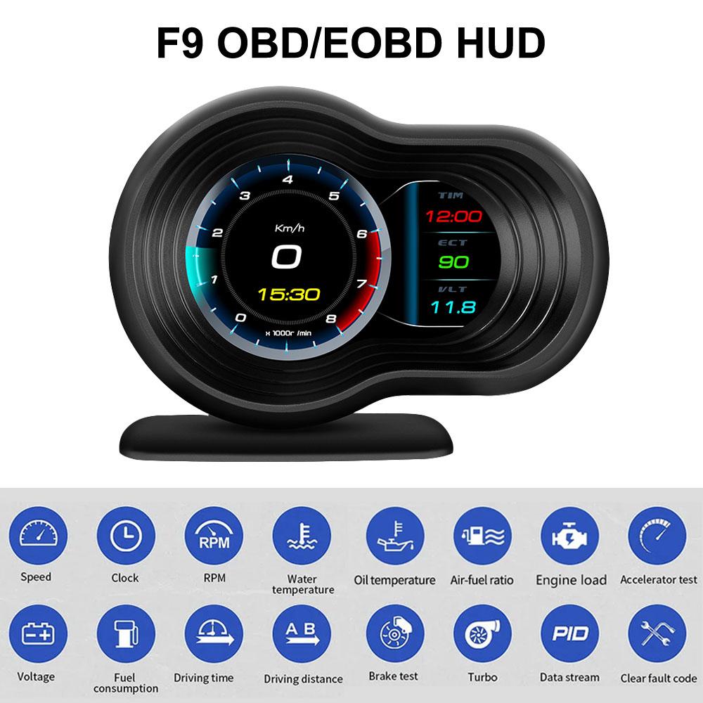KMH RPM Gauge Спідометр Автомобільні аксесуари F9 EOBD OBD Head Up Дисплей Цифровий багатофункціональний тестер Сигналізація перевищення швидкості Автомобільний HUD 3,5 дюйма Універсальний Black
KMH RPM Gauge Спідометр Автомобільні аксесуари F9 EOBD OBD Head Up Дисплей Цифровий багатофункціональний тестер Сигналізація перевищення швидкості Автомобільний HUD 3,5 дюйма Універсальний Black