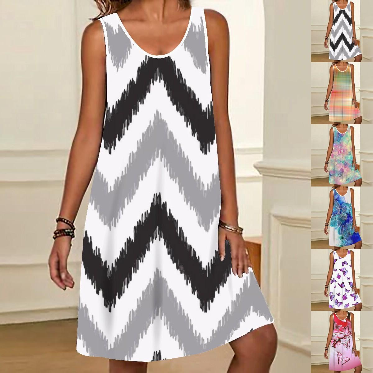 Лето 2023, новое модное женское платье с принтом, повседневное платье S-2XL
Лето 2023, новое модное женское платье с принтом, повседневное платье S-2XL