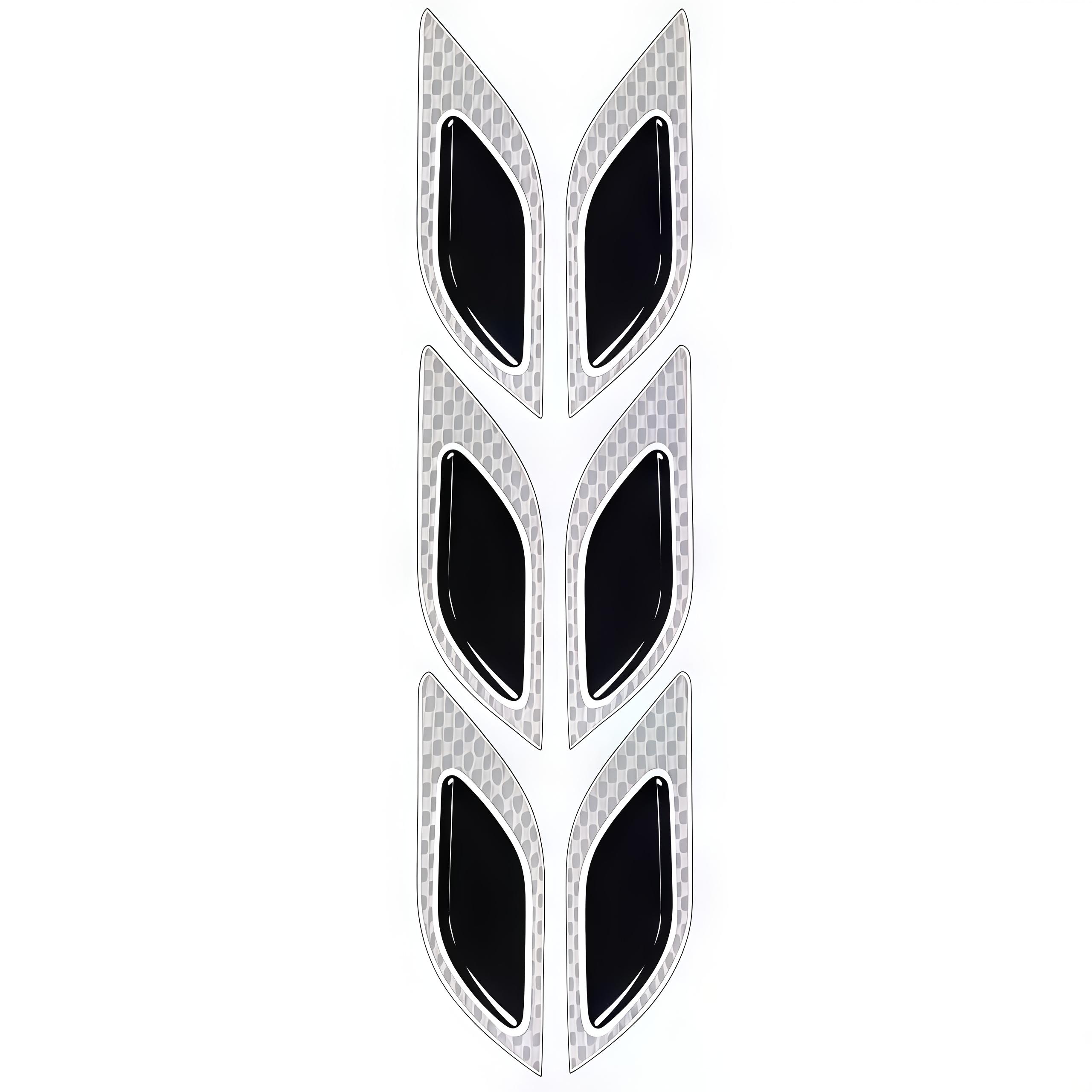 6 pieces/set of 3D reflective strips, anti scratch and anti-collision night warning stickers, external car parts deflection stickers
6 pieces/set of 3D reflective strips, anti scratch and anti-collision night warning stickers, external car parts deflection stickers