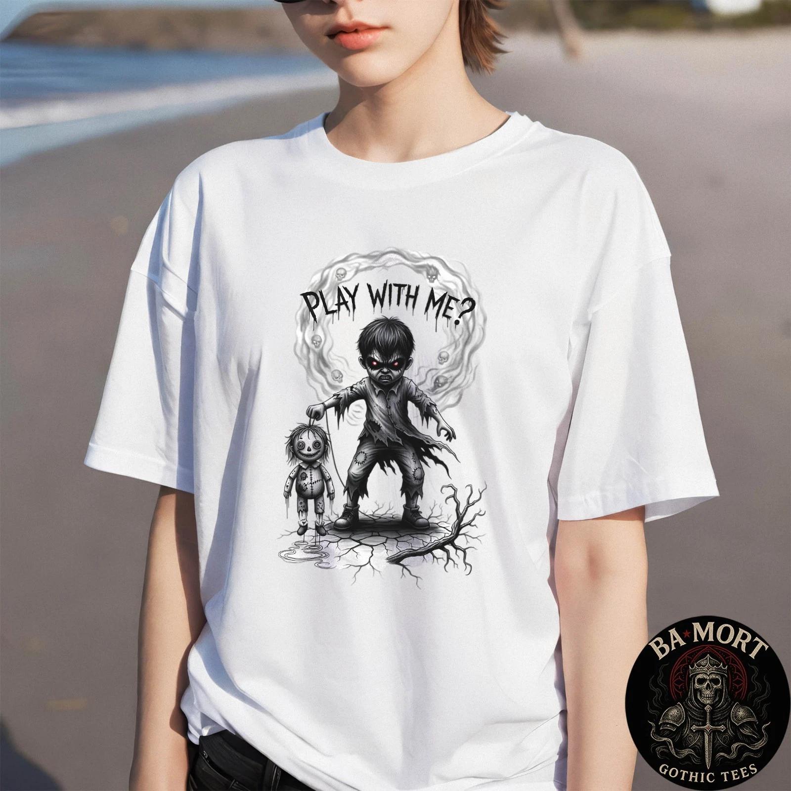 Angry Child Horror Tee With Creepy Doll Play With Me T-Shirt 4XL
Angry Child Horror Tee With Creepy Doll Play With Me T-Shirt 4XL
