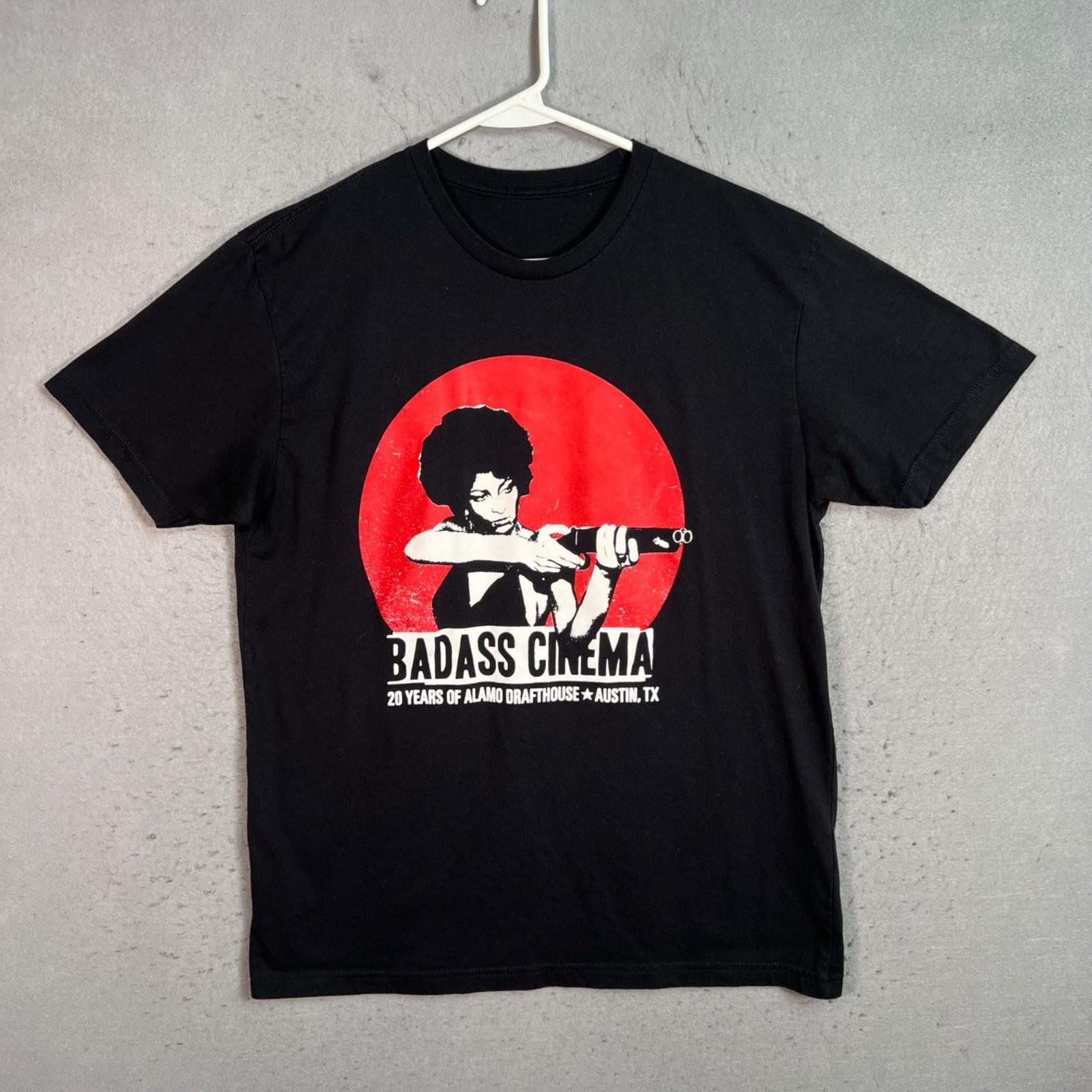 Alamo Drafthouse 20 Years Badass Cinema Austin TX Graphic TShirt Size Medium S
Alamo Drafthouse 20 Years Badass Cinema Austin TX Graphic TShirt Size Medium S