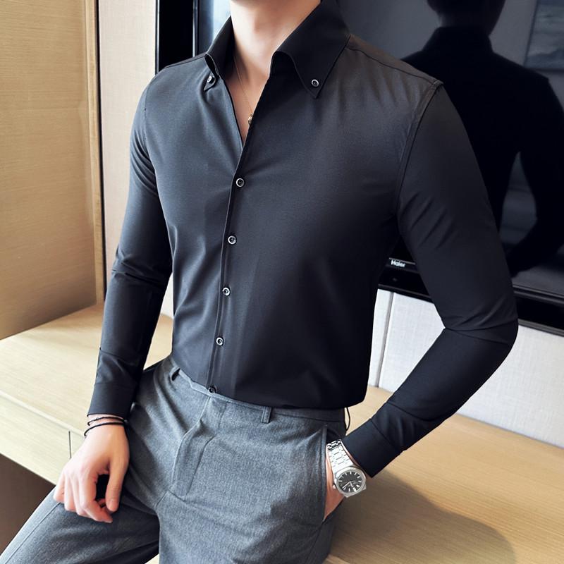Elegant Men s V-Neck Long Sleeve Shirt - Slim Fit, Stand Collar, Solid Color M чёрный
Elegant Men s V-Neck Long Sleeve Shirt - Slim Fit, Stand Collar, Solid Color M чёрный