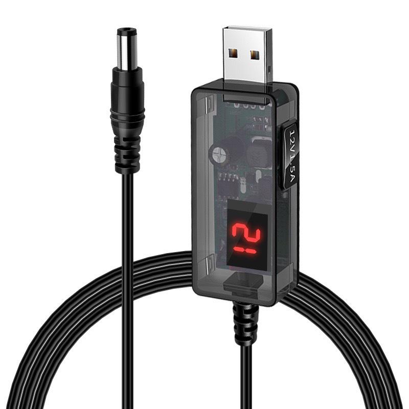 Usb Power Boost Line Boost Converter With Indicator Light Dc 5V To Dc 9V/12V Step Up Module 1M Usb Adapter Cable 2.1X5.5Mm Plug 1pcs
Usb Power Boost Line Boost Converter With Indicator Light Dc 5V To Dc 9V/12V Step Up Module 1M Usb Adapter Cable 2.1X5.5Mm Plug 1pcs