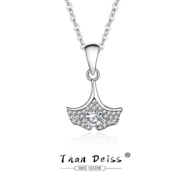 Moissanite Ginkgo Leaf Necklace, S925 Silver Pendant - Perfect Gift for Girlfriend or Best Friend S925 Silver
Moissanite Ginkgo Leaf Necklace, S925 Silver Pendant - Perfect Gift for Girlfriend or Best Friend S925 Silver