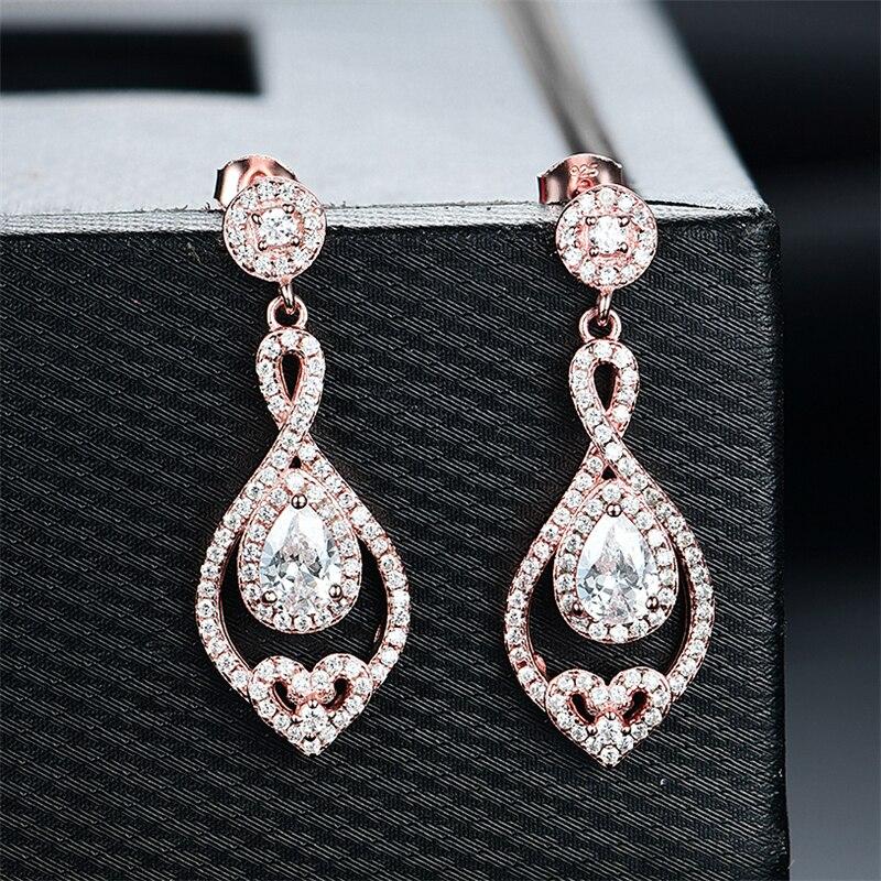 Серьги из стерлингового серебра 925 пробы для женщин, грушевидное сердце, розовое золото, милые серьги, трендовые подарки на годовщину, ювелирные украшения
Серьги из стерлингового серебра 925 пробы для женщин, грушевидное сердце, розовое золото, милые серьги, трендовые подарки на годовщину, ювелирные украшения