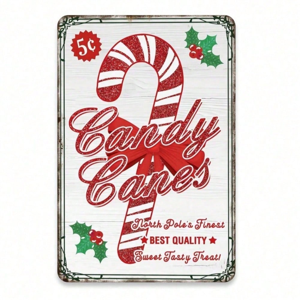 Vintage Christmas Metal Tin Sign Candy Cane Design Wall Decor 8x11.8 Inch Home Kitchen Decoration 20x30 різнокольоровий
Vintage Christmas Metal Tin Sign Candy Cane Design Wall Decor 8x11.8 Inch Home Kitchen Decoration 20x30 різнокольоровий