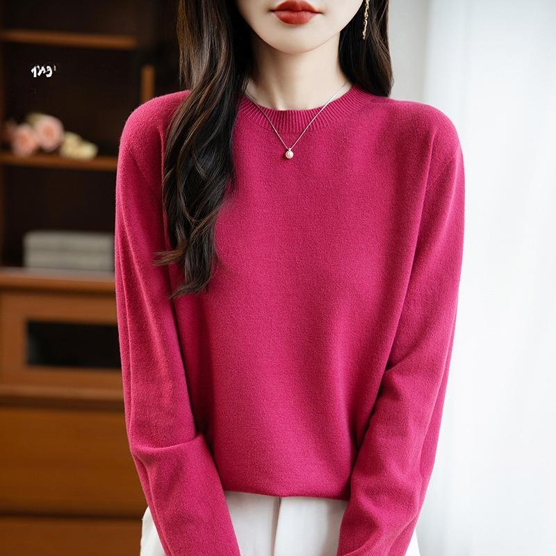 Классический вязаный свитер с круглым вырезом для женщин, однотонный пуловер с длинными рукавами, повседневный и простой базовый слой для поездок на работу XXL малиновый
Классический вязаный свитер с круглым вырезом для женщин, однотонный пуловер с длинными рукавами, повседневный и простой базовый слой для поездок на работу XXL малиновый