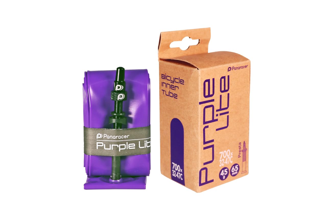 Panaracer Purple Light Ultra Lightweight TPU Tube 700 x French 65mm Valve 32~47C TW732-47F65-PL
Panaracer Purple Light Ultra Lightweight TPU Tube 700 x French 65mm Valve 32~47C TW732-47F65-PL