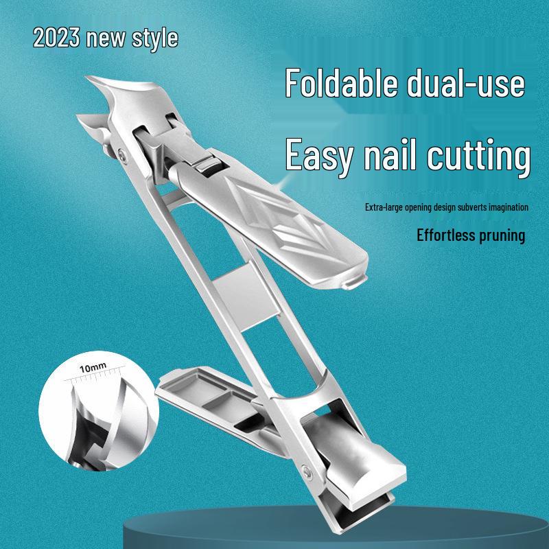 German Double-Headed Large Opening Nail Clipper - Two-Way Stainless Steel Manicure Tool
German Double-Headed Large Opening Nail Clipper - Two-Way Stainless Steel Manicure Tool