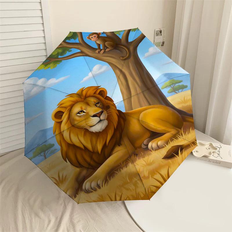1PC lion monkey Umbrella-8-Rib Reinforced, Automatic Open, Lightweight & Durable, Fashion Accessory for Outdoor-L0364
1PC lion monkey Umbrella-8-Rib Reinforced, Automatic Open, Lightweight & Durable, Fashion Accessory for Outdoor-L0364