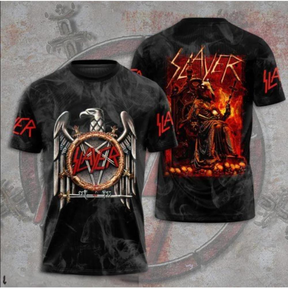 Fashion Men s T-shirt Rock Band Slayer 3D Printed t shirts Men Women Hip Hop Short Sleeve Tee Oversized Streetwear Tops Clothing 160
Fashion Men s T-shirt Rock Band Slayer 3D Printed t shirts Men Women Hip Hop Short Sleeve Tee Oversized Streetwear Tops Clothing 160
