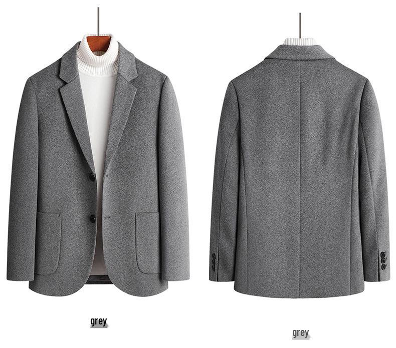 Men s Single-Sided Wool Business Jacket - Short Woolen Coat L сірий колір
Men s Single-Sided Wool Business Jacket - Short Woolen Coat L сірий колір