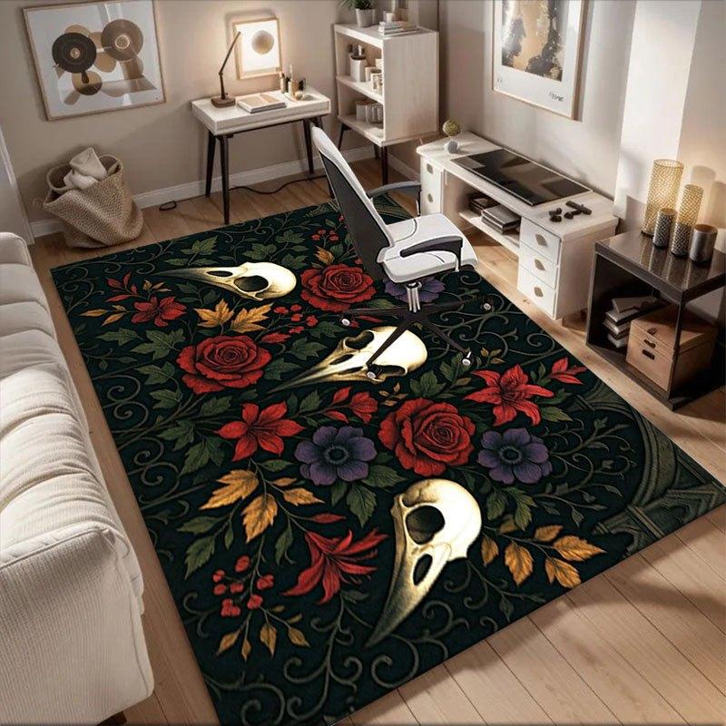 Gothic Floral Raven Skull Wall Art PrintOffice Mat Perfect for Home Decor Office Desk Chair Rugs Chair Carpet for office Polyester Chair Mat 60cm by 90cm
Gothic Floral Raven Skull Wall Art PrintOffice Mat Perfect for Home Decor Office Desk Chair Rugs Chair Carpet for office Polyester Chair Mat 60cm by 90cm