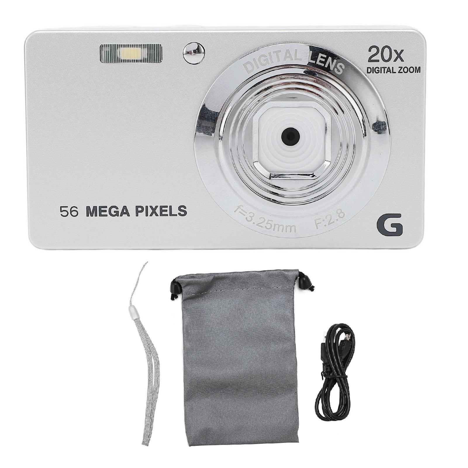 Digital Camera with Fill Light 20 Filters Speaker 2.7inch IPS Color Screen 4K 56MP 20X Zoom Anti Sha 8GB
Digital Camera with Fill Light 20 Filters Speaker 2.7inch IPS Color Screen 4K 56MP 20X Zoom Anti Sha 8GB
