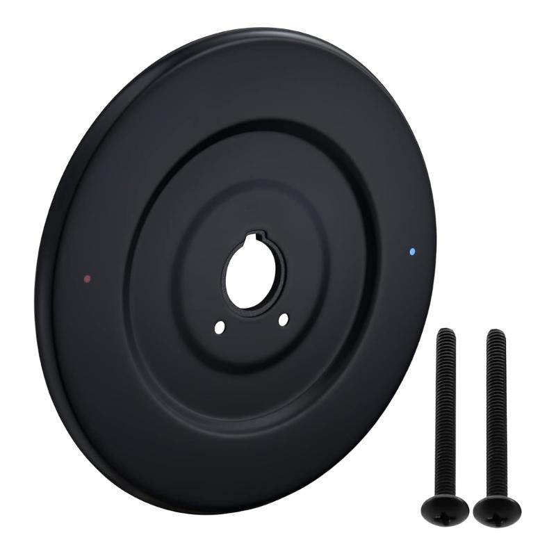 Matte Black Escutcheon Plate for Single Handle Tub and Shower Faucets Designs for Easy Replacement In Chateau Series 1
Matte Black Escutcheon Plate for Single Handle Tub and Shower Faucets Designs for Easy Replacement In Chateau Series 1