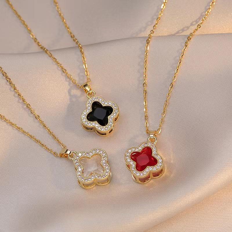 Women s Titanium Steel Rhinestone Petal Necklace - Japanese & Korean Style Clavicle Chain Pendant
Women s Titanium Steel Rhinestone Petal Necklace - Japanese & Korean Style Clavicle Chain Pendant