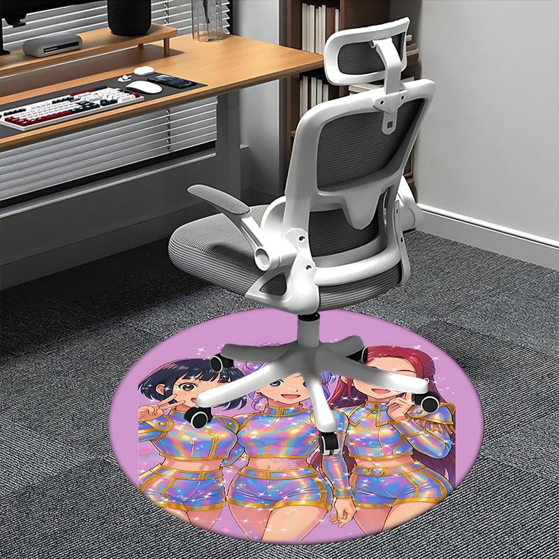 Kpop Girls,Sparkle Squad Chair mat Round Rug Office carpet, Non slip, Suitable for Living Rooms, Bedrooms Decor.1205474a 80cm by 80cm
Kpop Girls,Sparkle Squad Chair mat Round Rug Office carpet, Non slip, Suitable for Living Rooms, Bedrooms Decor.1205474a 80cm by 80cm