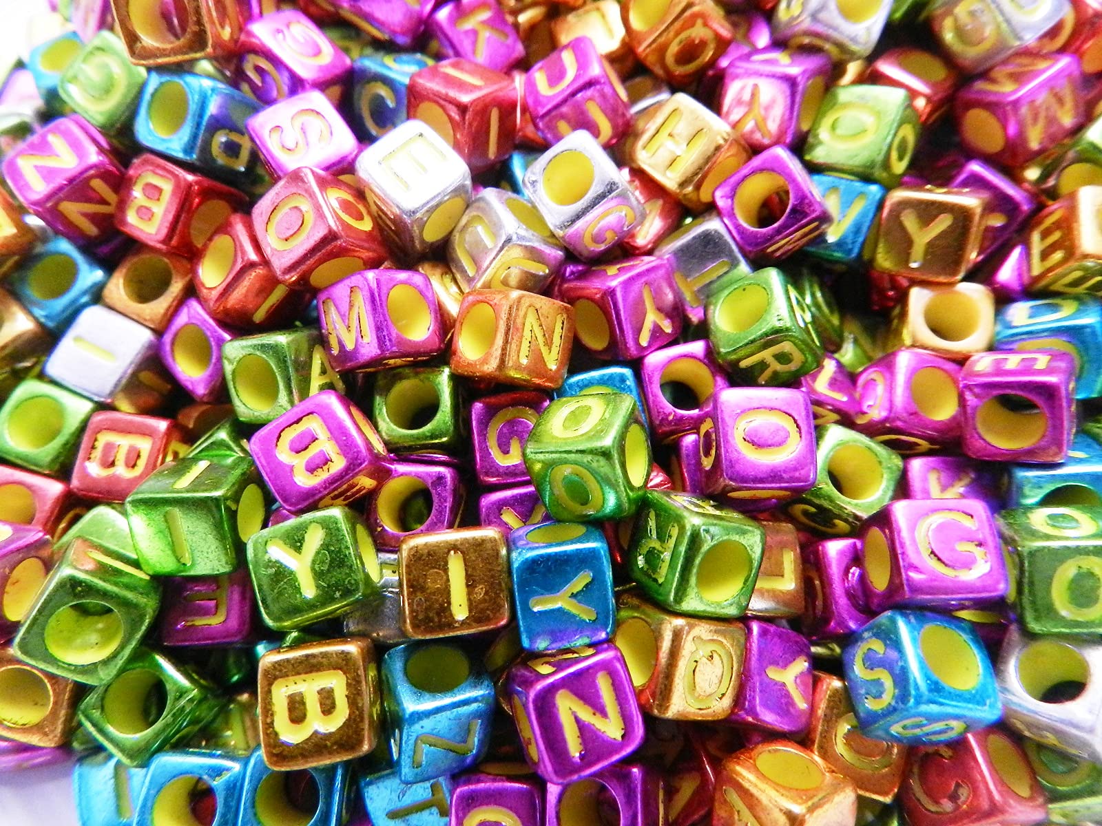 500 Pieces Alphabet Letter Acrylic Beads Cube Shape Metallic Mix Assortment 6mm Initial Craft Handicraft Supplies Jewelry Handmade Accessory Parts
500 Pieces Alphabet Letter Acrylic Beads Cube Shape Metallic Mix Assortment 6mm Initial Craft Handicraft Supplies Jewelry Handmade Accessory Parts