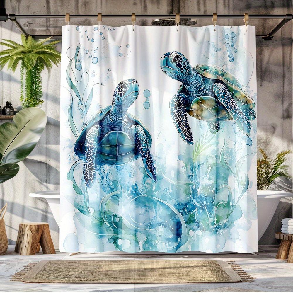 1 X Ocean Shower Curtain - Sea Life Bathroom Decor With Sea Turtle, Machine Washable, Polyester Fabric, For Bathroom W60H190(CM)-1 Pcs
1 X Ocean Shower Curtain - Sea Life Bathroom Decor With Sea Turtle, Machine Washable, Polyester Fabric, For Bathroom W60H190(CM)-1 Pcs